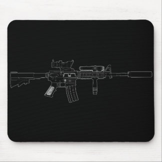 Preto de M4 SOPMOD Mousepad