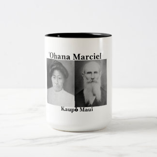 preto de Marciel do ʻOhana caneca do Dois-Tom de