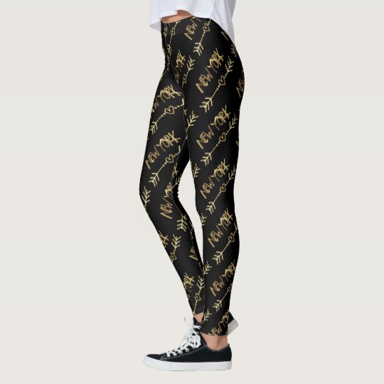 Preto de New York EUA e tipografia do olhar do Legging