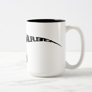 Preto de T-Rex caneca do Dois-Tom de 15 onças