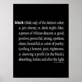 Preto Definido: Poster (Matte) 12X16