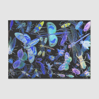 Preto do gótico do lenço de papel | do inseto dos