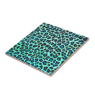 Preto do leopardo e impressão da cerceta