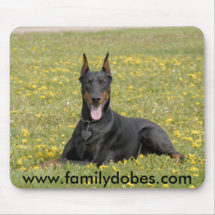 Preto do mousepad do Doberman