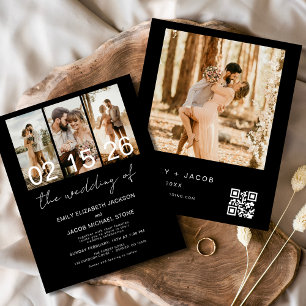 Preto do Orçamento O Casamento do Código QR da Fot