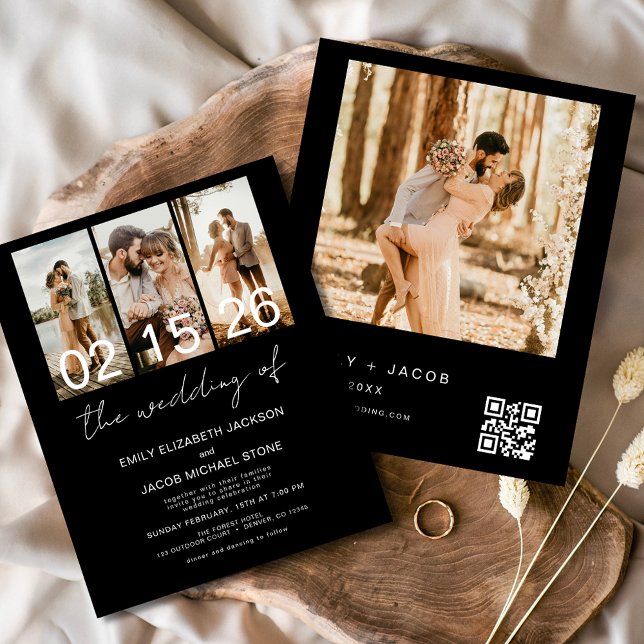 Preto do Orçamento O Casamento do Código QR da Fot (Criador carregado)