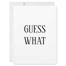 Preto e branco adivinha o anúncio de gravidez