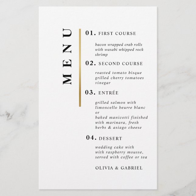 Preto e Branco. Casamento formal e simples da tipo (Frente)