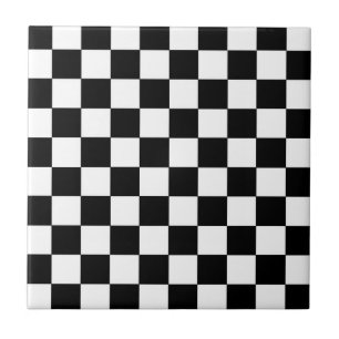 Preto e branco Checkered