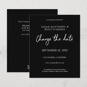 Preto e Branco do Orçamento - Preto Alterar a Data