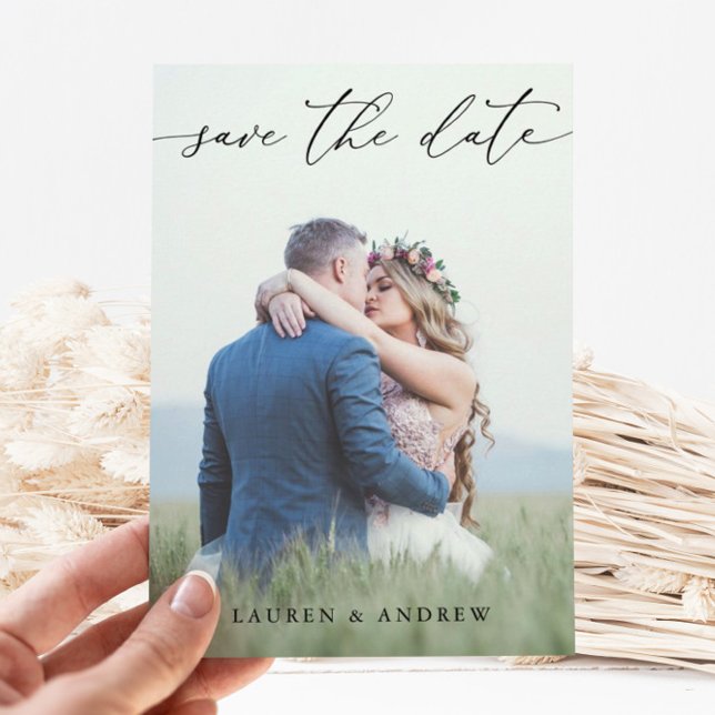 Preto e branco Guardar o Cartão de Foto de Data 2 (Criador carregado)