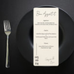 Preto e branco Letra de amor menu Casamento<br><div class="desc">Mergulhe em uma história culinária de amor com o Menu de Casamento Carta de Amor encantador. Feito com paixão e inspirado pela elegância eterno do preto e do branco, esse cardápio promete ser banquete para os sentidos, estabelecendo o palco para uma inesquecível celebração de casamento. Uma Carta de Amor ao...</div>