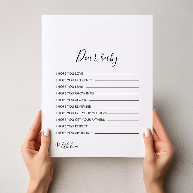 Preto e branco minimalistas para bebê (Criador carregado)