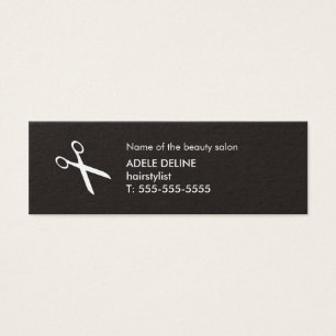 Preto e branco minimalistas Scissor o Hairstylist