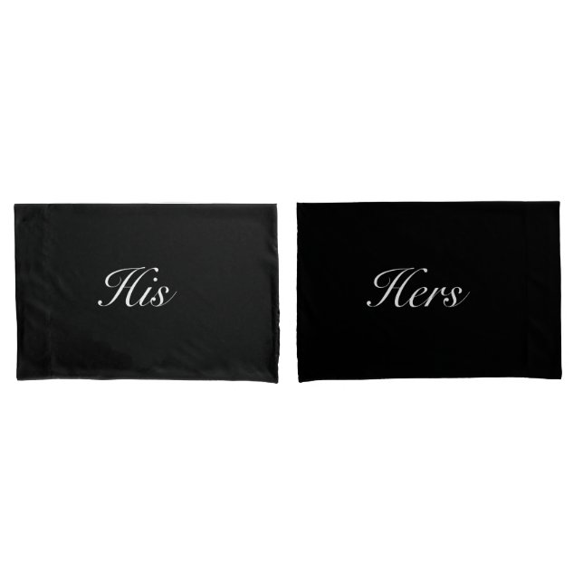 Preto e Branco Moderno para Ele e Ela  (Frente - conjunto)