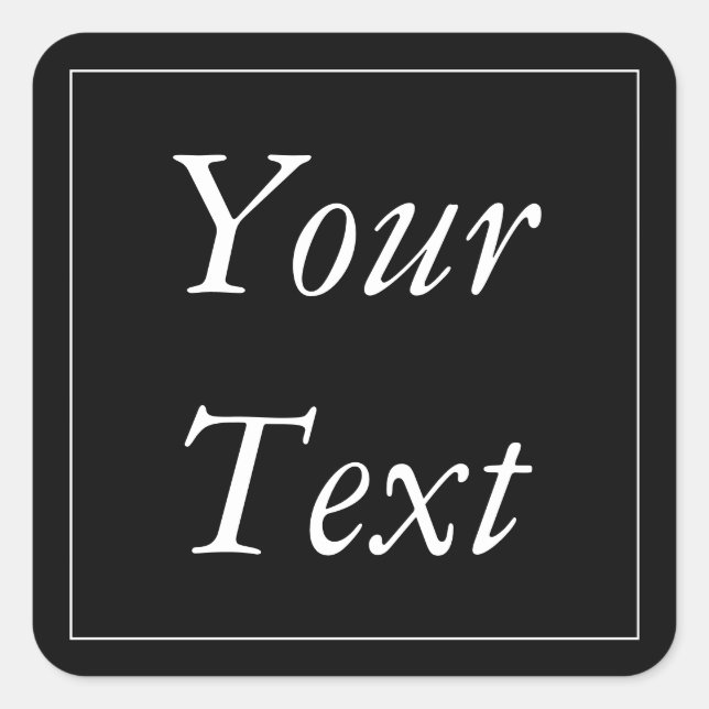 Preto e branco Obrigado, palitos e etiquetas de fa (Frente)