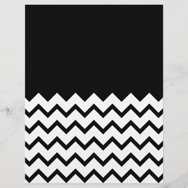 Preto e Branco. Parte Zig Zag, Parte Em Preto. (Frente)