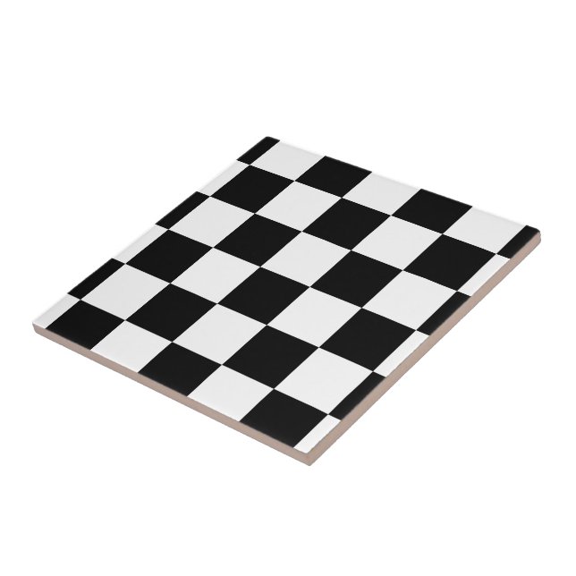 Preto e branco verificados (Lateral)