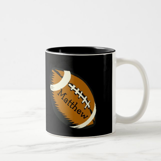 Preto e caneca do futebol dos esportes de Brown (Direita)