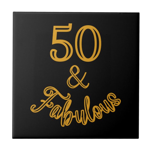 Preto e Dourado 50 e fabuloso (Frente)