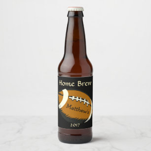Preto e etiqueta da cerveja dos esportes do