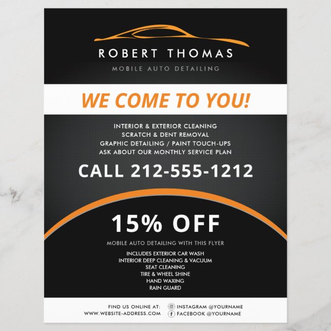 Preto e Laranja - Descarte Automático, Folheto de  (Frente)