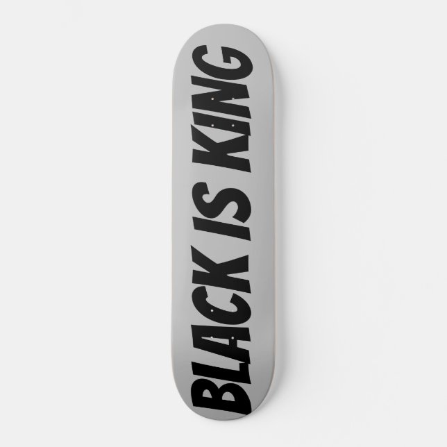 PRETO É REI Skateboard (Frente)