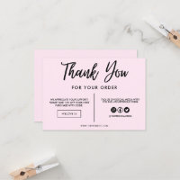 Preto e rosa Obrigado Inserir mídia