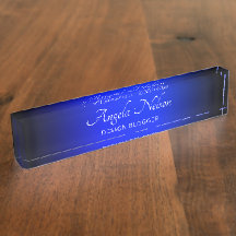 Preto e Safira Azul Ombre