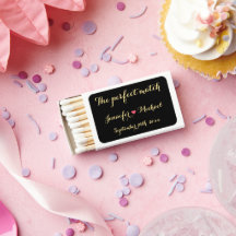 Preto Elegante Dourado Casamento Coração Correspon