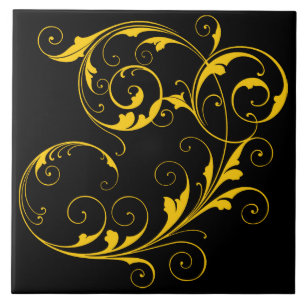 Preto Elegante e Dourado