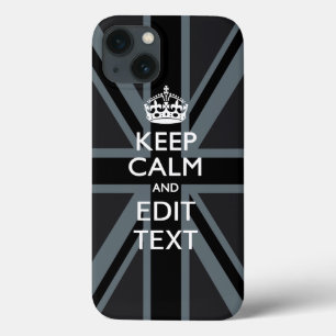 Preto em Preto Mantenha Calmo Tomada Personalizada