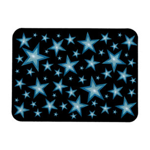 Preto flexível do ímã das estrelas azuis