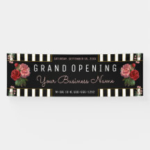 Preto Floral Rosa | White Stripes Business