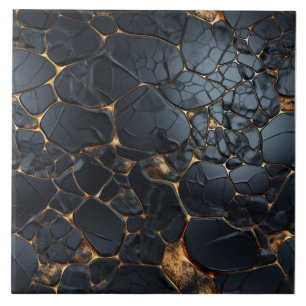 Preto Luxurioso e Abstrato Dourado
