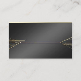 Preto minimalista moderno e Cartão de visita Doura