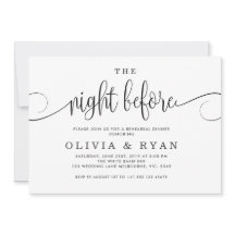 Preto na noite antes do convite