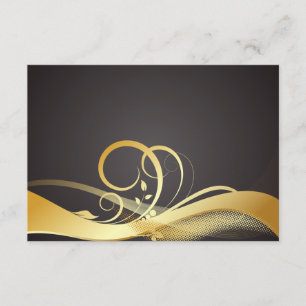 Preto & ouro RSVP
