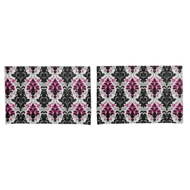 Preto, Rosa e Cinza Damasco (Frente - conjunto)