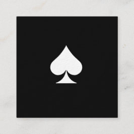 Preto superior luxuoso do cartão de visita das pás