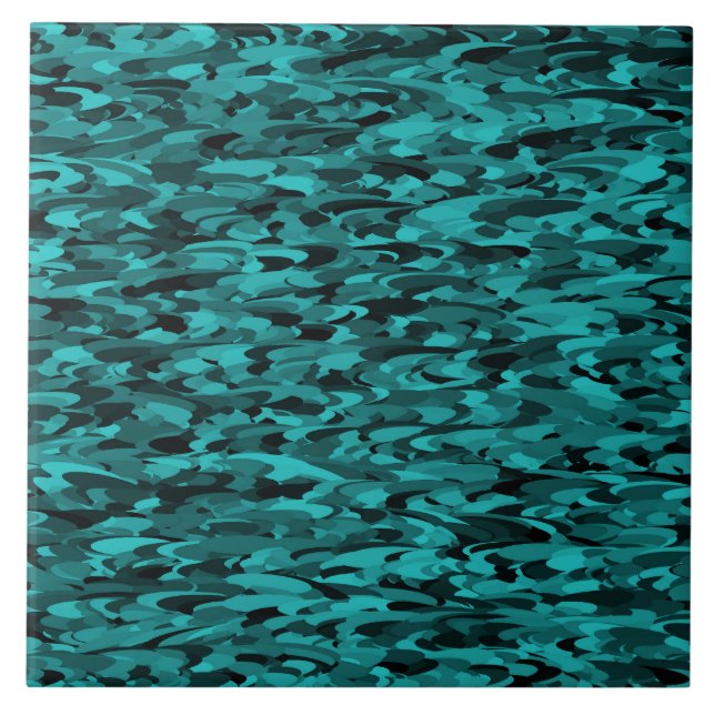 Preto-Teal do Padrão abstrato (Frente)