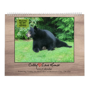 Preto Urso - Calendário do Humor 2025 de Cubby