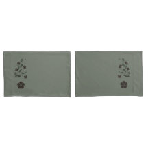 Pretty Soft Green Floral Pillowcase Set