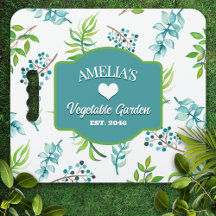 Pretty Watercolor Floral Garden Kneeling Cushion