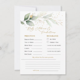 Previsão de Bebê e Conselhos de Folhagem Verde e D