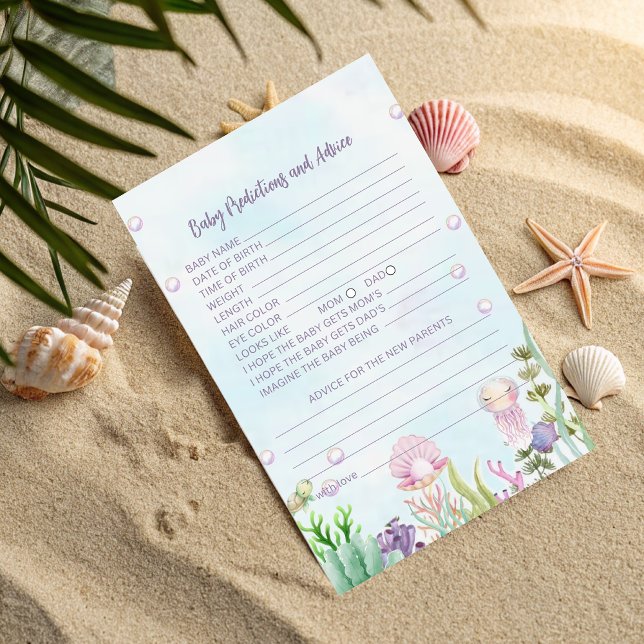 Previsão de Bebês e Cartão de Aviso - Chá de frald (Criador carregado)