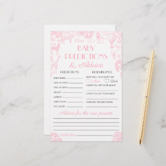 Previsão de Bebês e Cartão de Jogo de Chá de frald