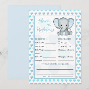 Previsão de Bebês e Conselhos de Elefante Azul