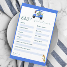 Previsão de Bebês Elefante e Chá de Golfe de Macac