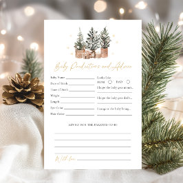 Previsão de Bebês Rústica de Inverno, Jogo de Chá